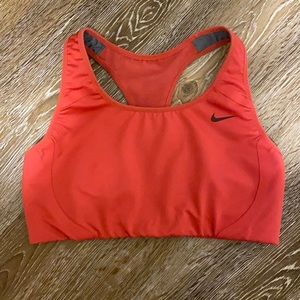 Coral Nike Dri-Fit Sports Bra